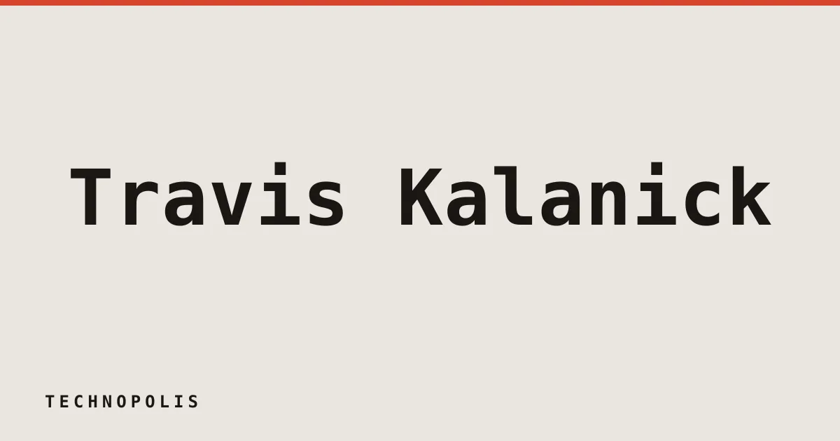 Travis Kalanick launches robotics startup Atoms