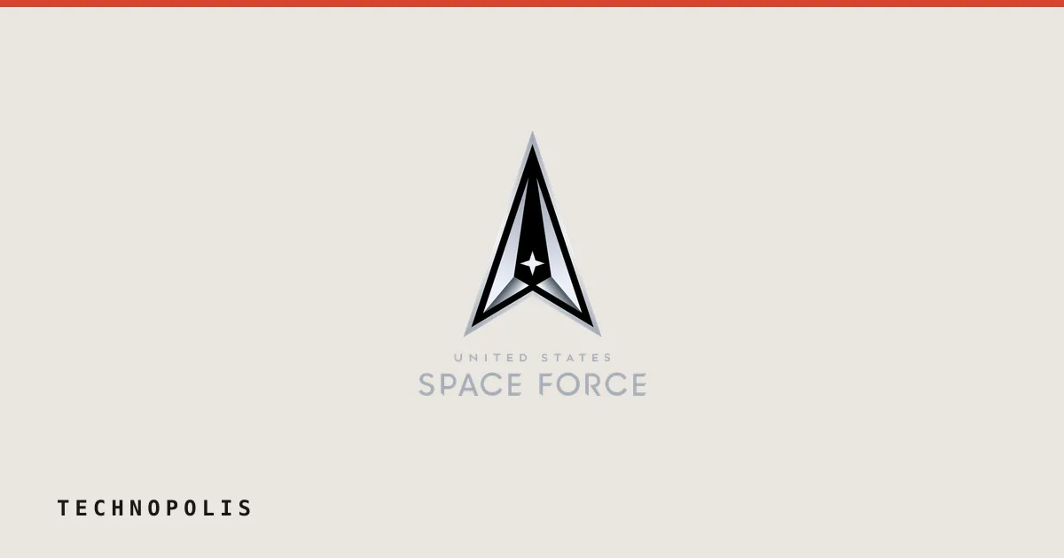 Official insignia logo of the United States Space Force with a central delta symbol above text.