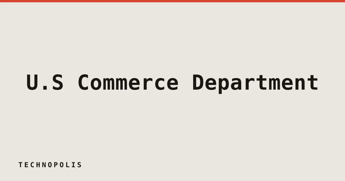 U.S. Commerce Department weighs new AI chip export controls