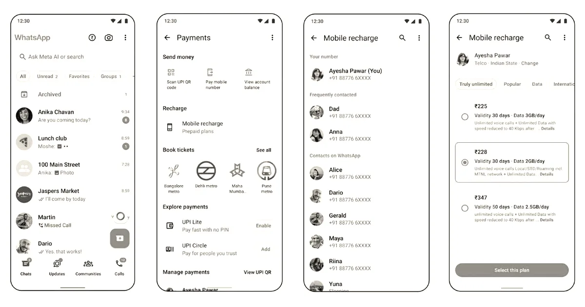 WhatsApp adds prepaid mobile recharges in India