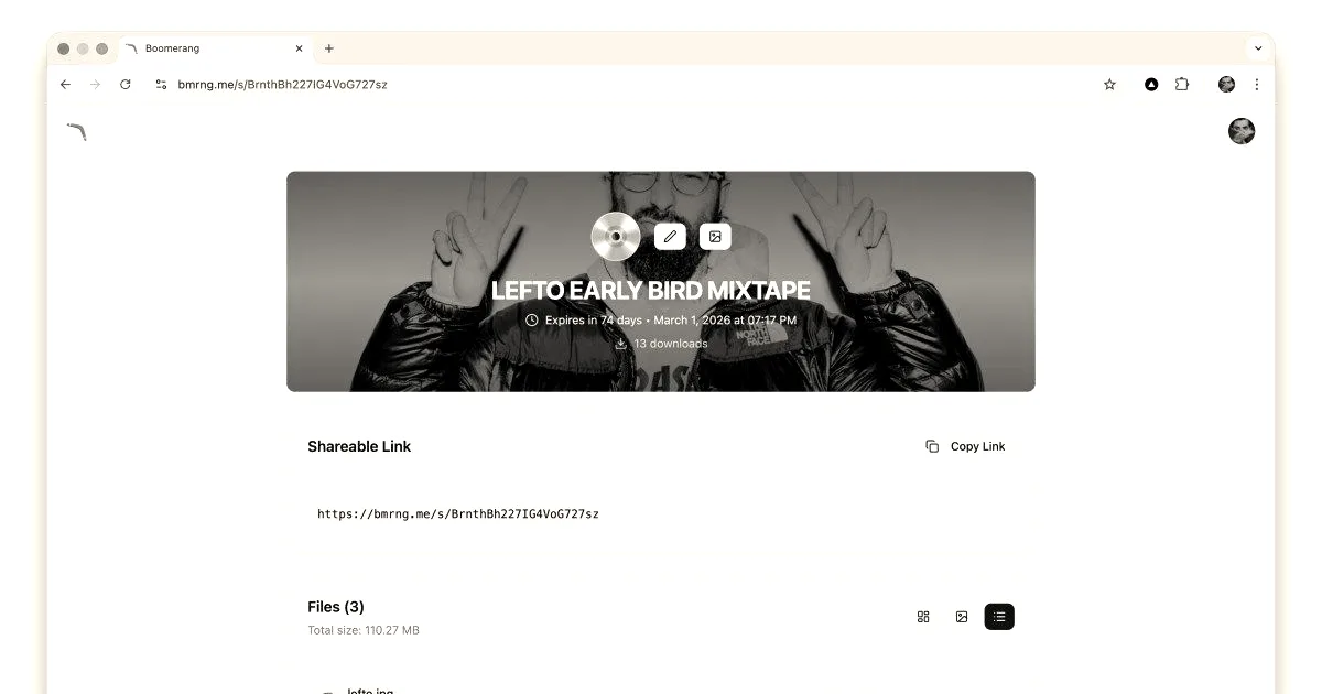 WeTransfer co-founder launches Boomerang file-sharing tool