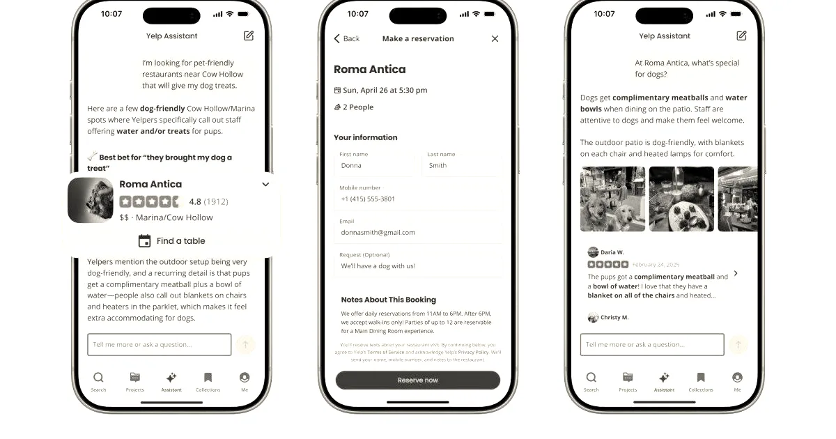 Yelp updates AI assistant to handle bookings and orders
