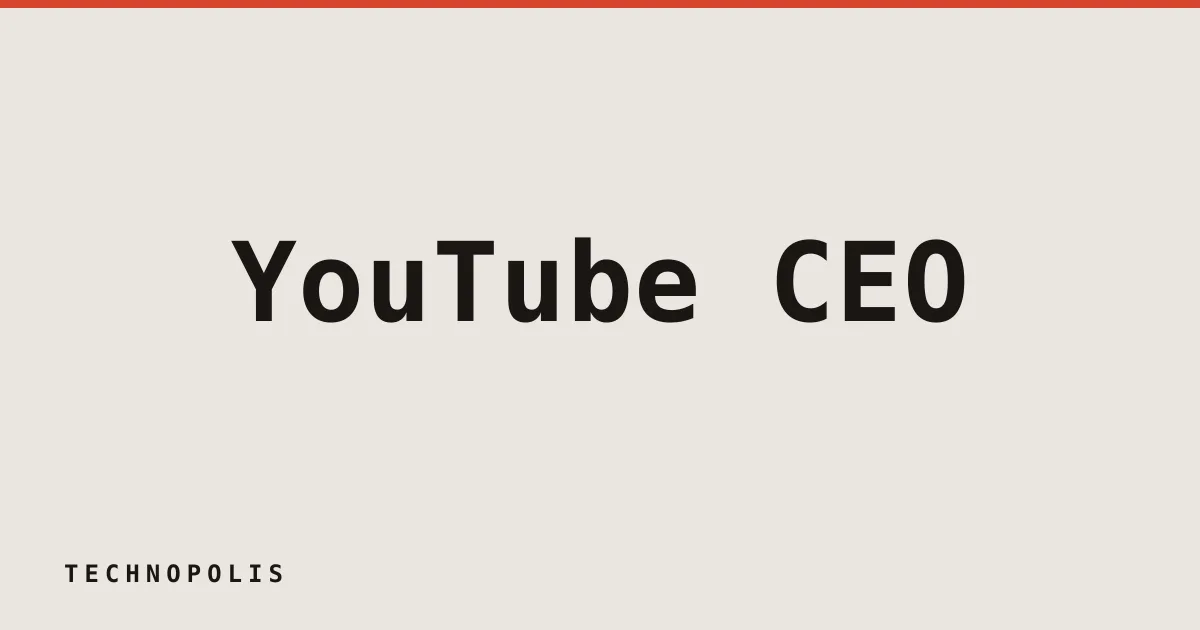 YouTube CEO says top creators will not leave the platform