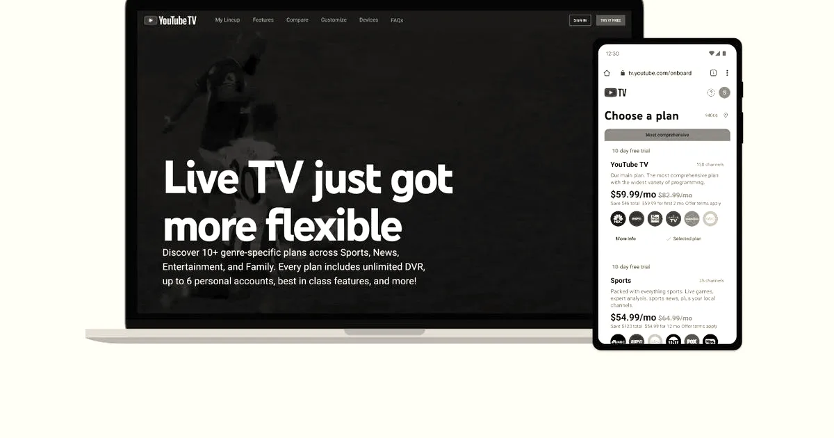 YouTube TV launches cheaper, customizable streaming plans